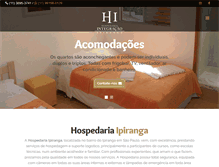 Tablet Screenshot of hospedariaipiranga.com.br